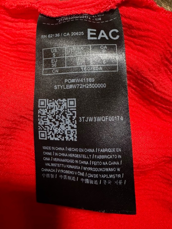 Guess Red Crochet-Trim Peasant Blouse - Picture 6 of 6